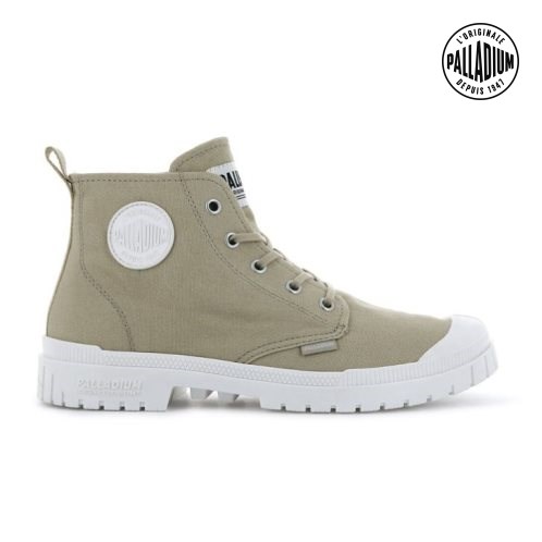 Palladium Pampa Sp20 Hi Canvas Men's Boots Green | UK Y910-ATX